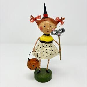 Lori Mitchell Flirty Gertie Witch Girl Halloween Collection Folk Art Figurine